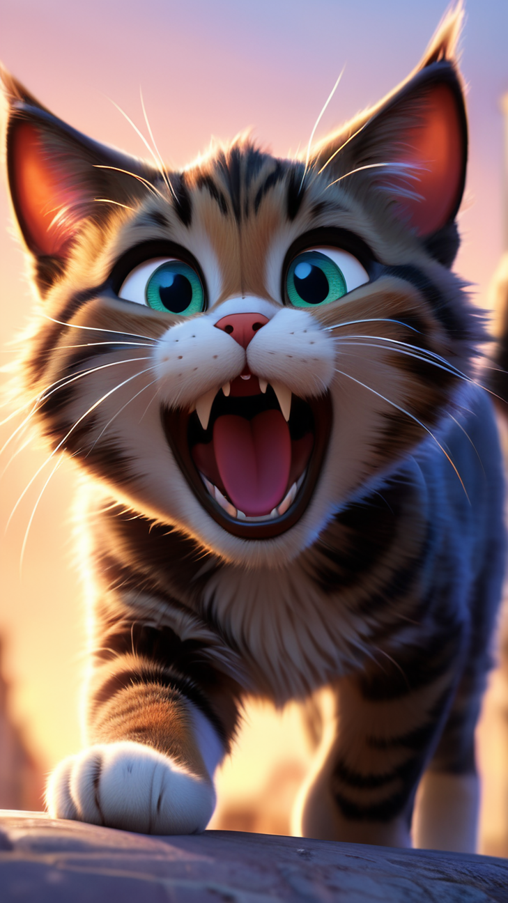 Aggressive Cat