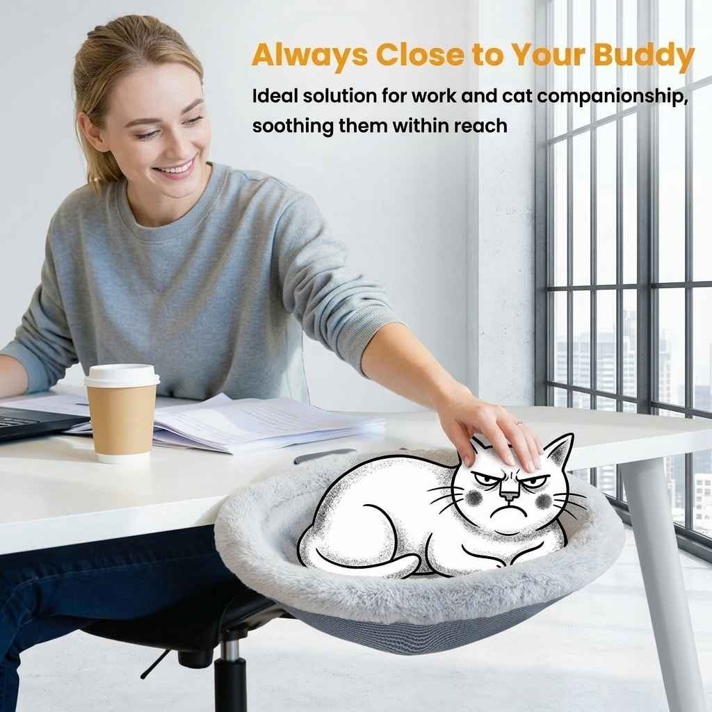 Pawaboo Cat Desk Bed