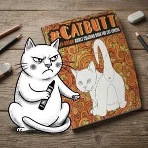 Cat Butt Adult Coloring Book for Cat Lovers