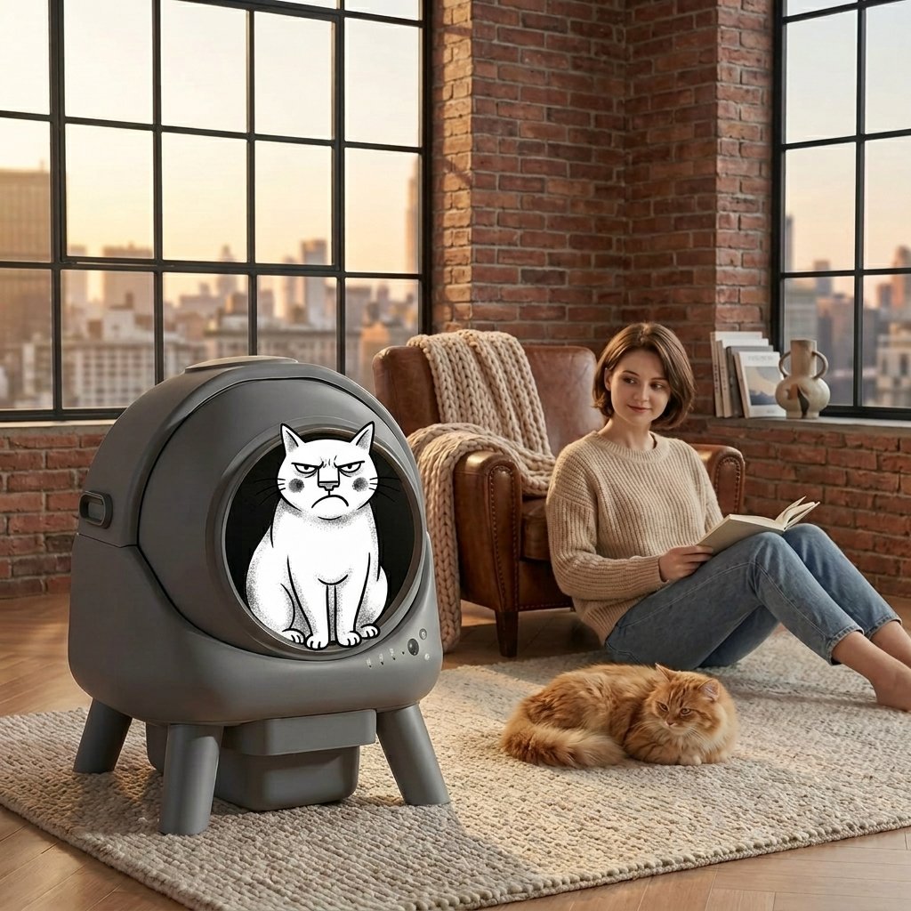 Automatic Self-Cleaning Cat Litter Box