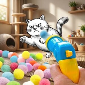 Cat Ball Toy Launcher Gun