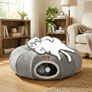 Cat Tunnel Bed for Indoor Cats