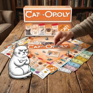 Late for the Sky CAT-opoly Cat Board Game