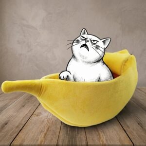 Cute Banana Cat Bed