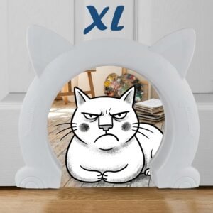 Wordcam Large Cat Door Interior Door, XL Indoor Cat Door