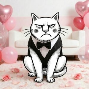 Skin-Friendly Cat Tuxedo Costume