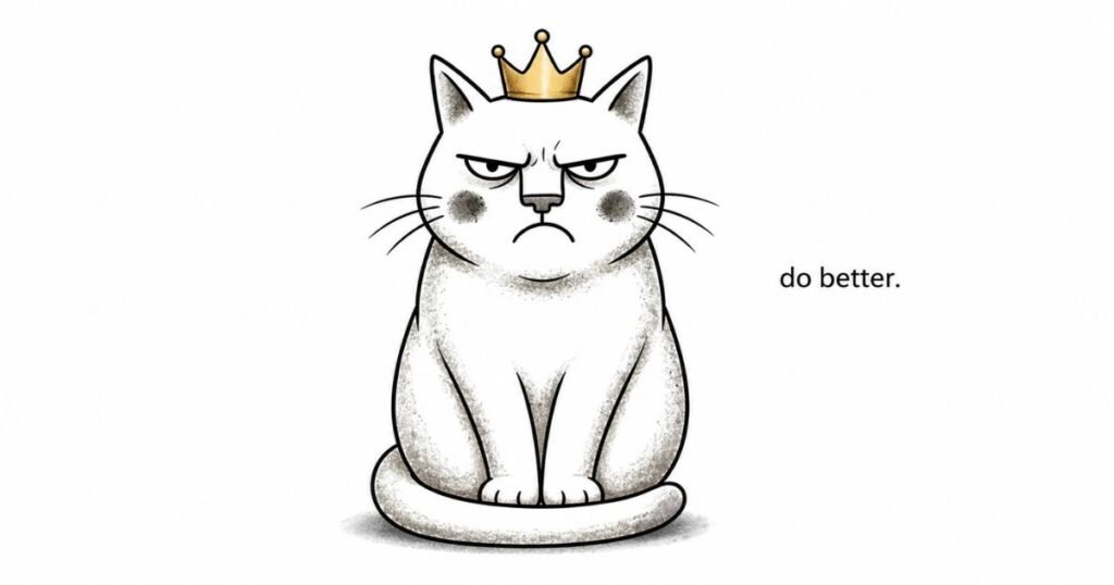 cat with crown