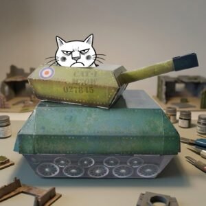 Suck UK | Tank Cat House | Cardboard Kitten Toys & Cat Bed