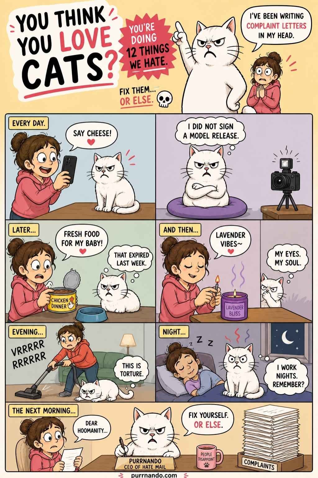 Things that cats hate