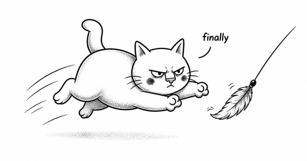 Cat playing