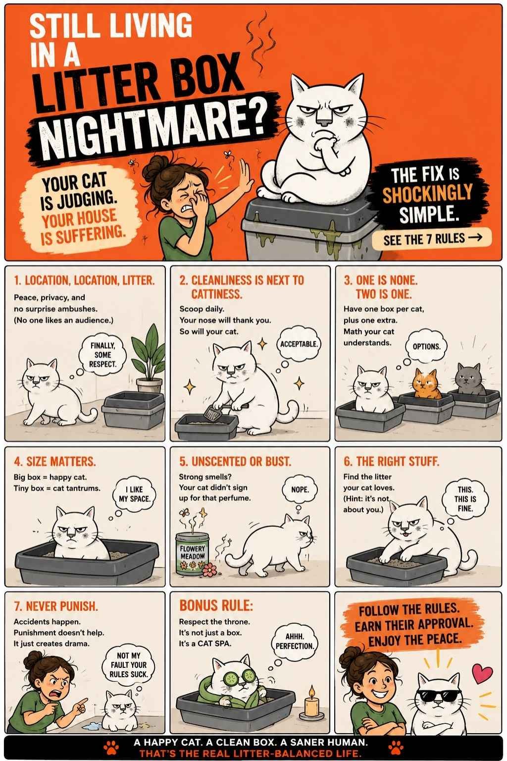 Litter box etiquette