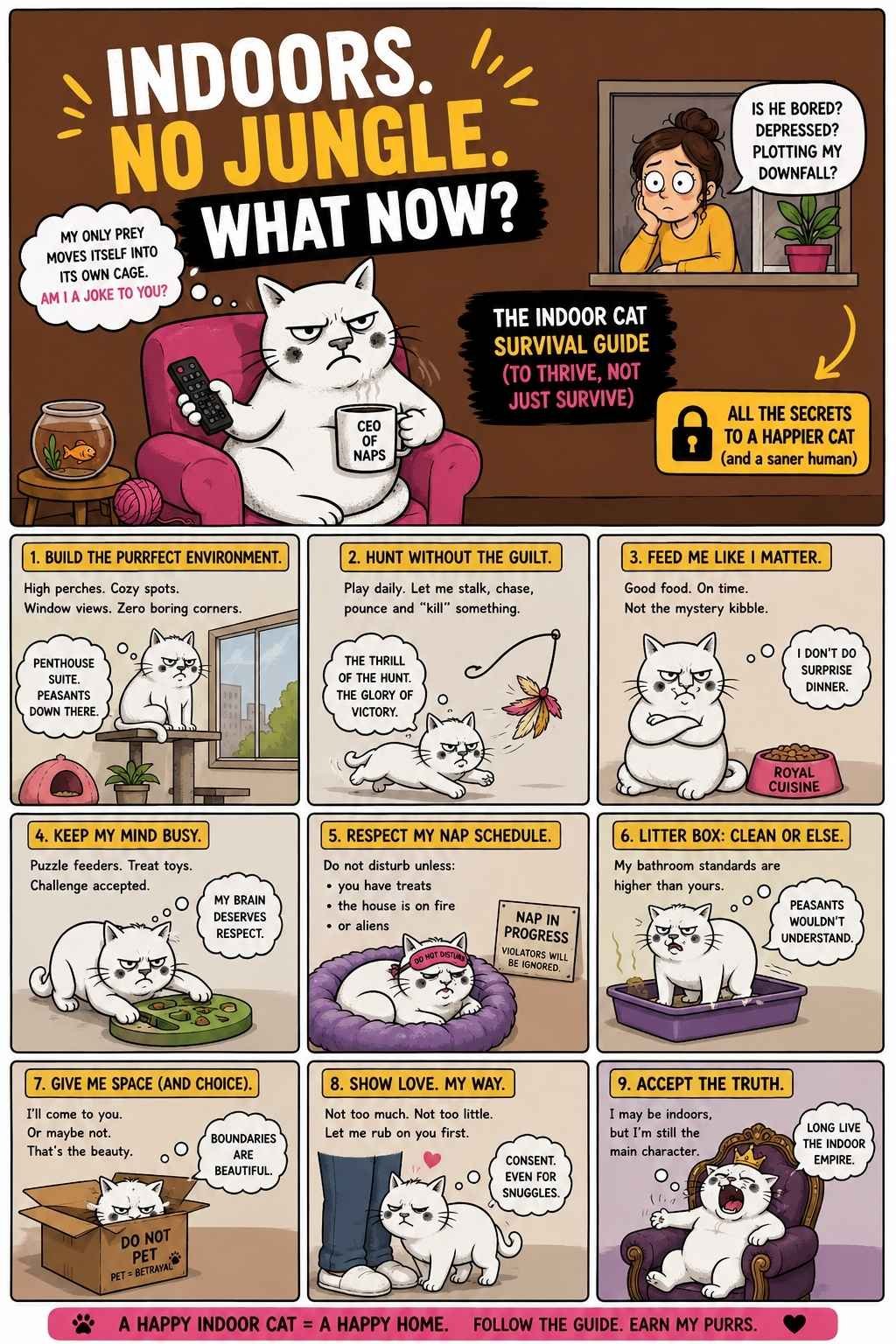 The Indoor Cat Survival Guide 