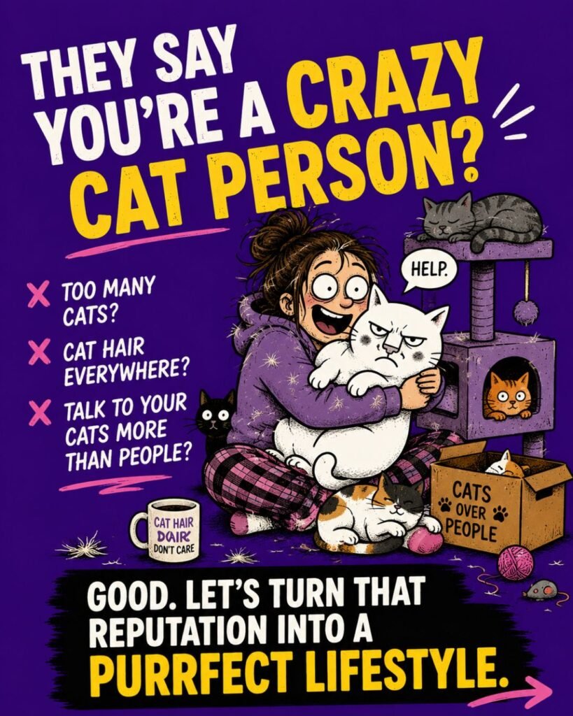 crazy cat person