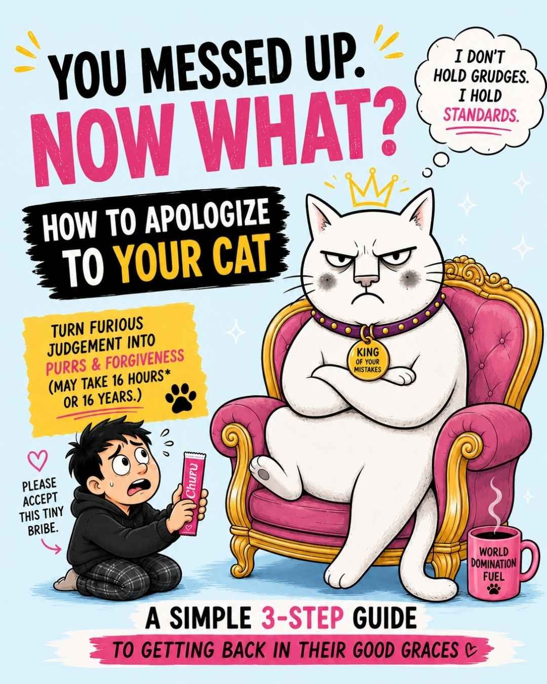 how to apologize to your cat