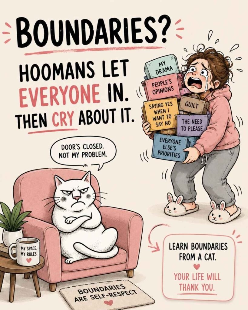 set boundaries like a cat