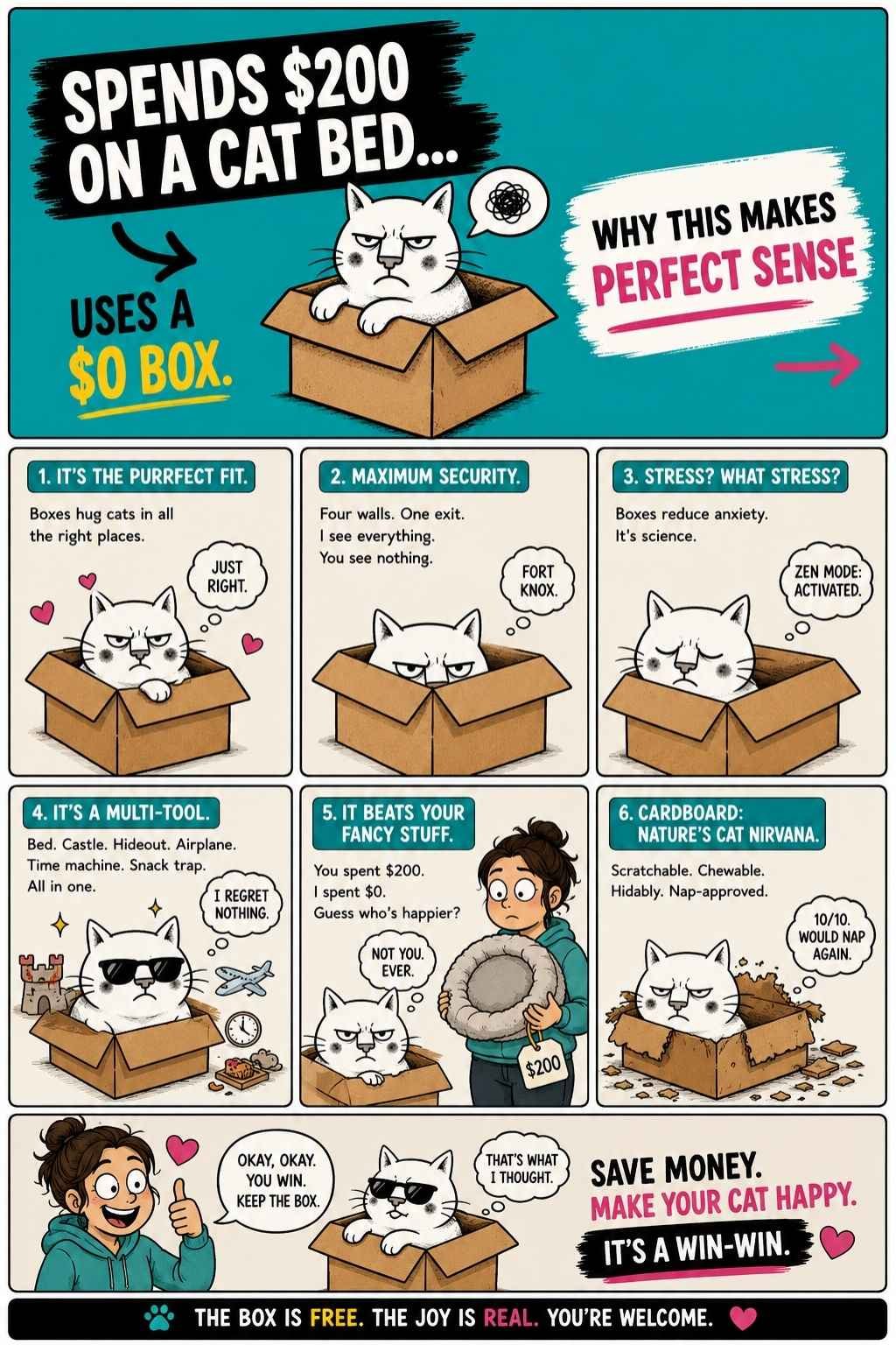 Why cats prefer boxes