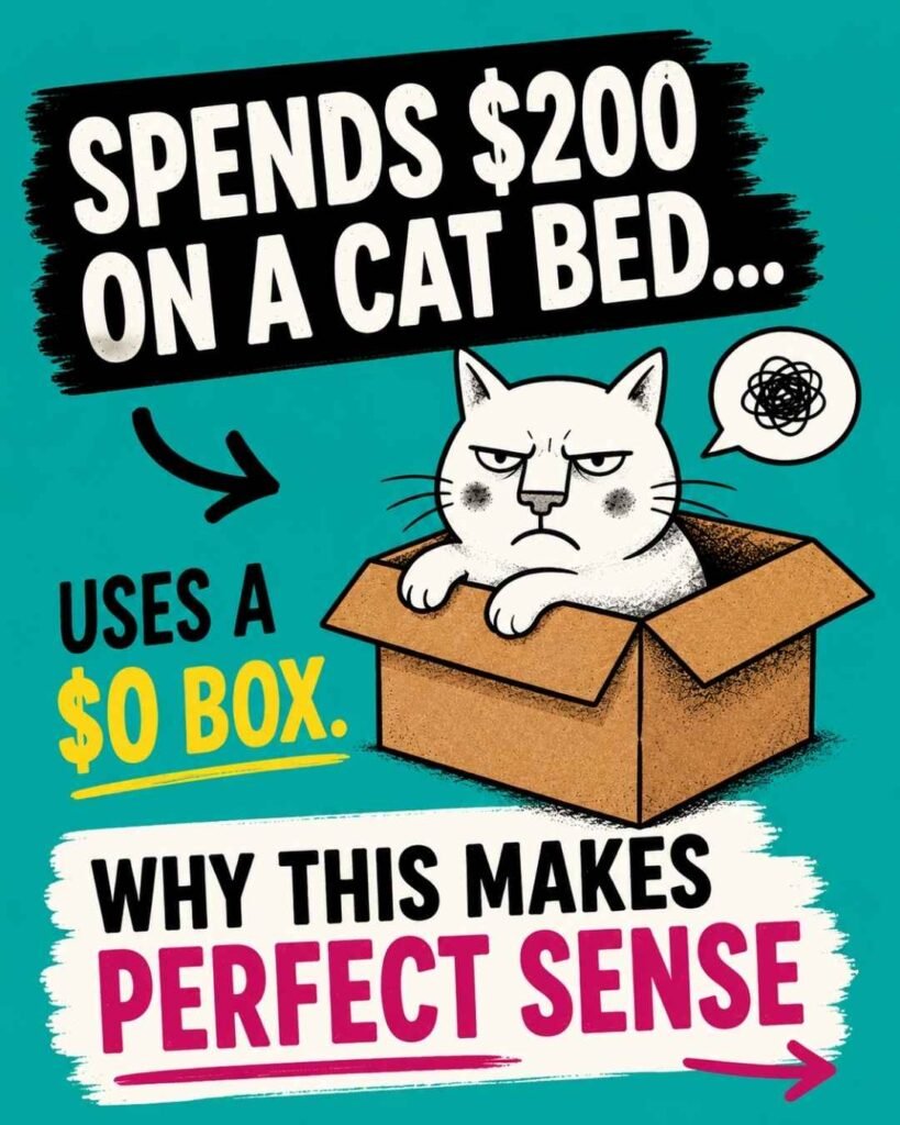 Cats love boxes