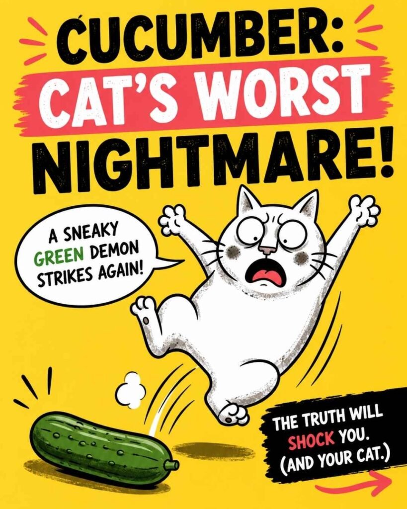 why are cats scared of cucumbers