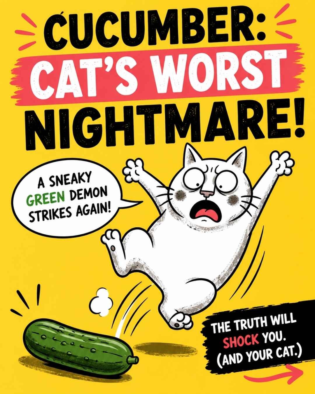 why are cats scared of cucumbers