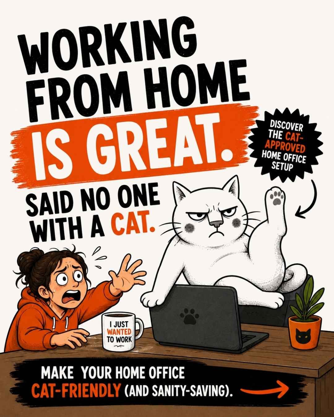 cat-friendly home office